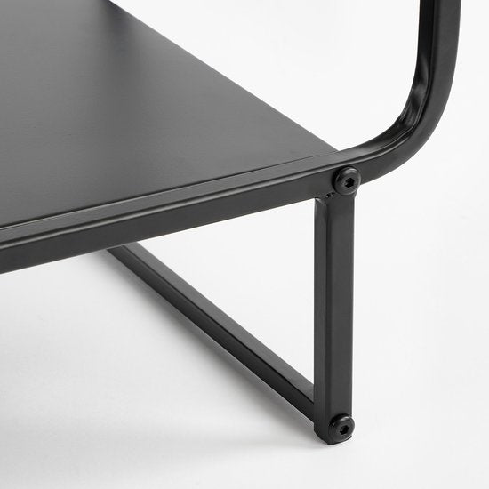 Etagère Mica Decorations - 3 plateaux - Métal - L70 x L30 x H76 cm - Noir