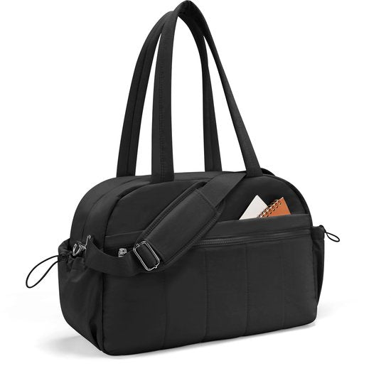 Skycases Weekend Bag - Article personnel - Bagage à main pour Ryanair et Transavia - Imperméable et spacieux - Compartiments intelligents - Idéal pour le voyage et l'utilisation quotidienne - Noir
