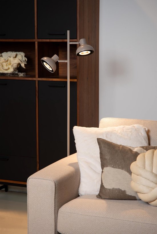 Lucide SENSAS - Lampadaire - 2xGU10 (ES111) - Beige