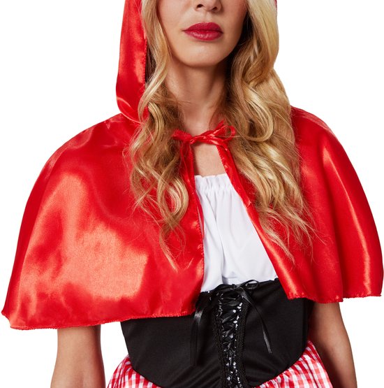 dressforfun - cape rouge pour femme - M - Costume carnaval - Halloween - Déguisement - Tenue de soirée - Tenue de carnaval - Tenue de fête