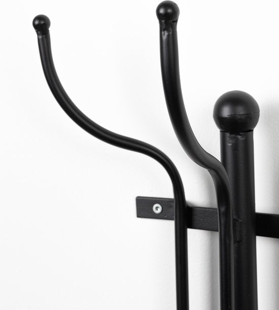 Feliz Lifestyle Porte-manteau mural Ran en métal noir