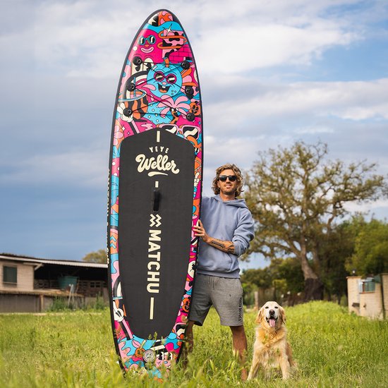 Matchu Sports - SUP board - Designed by Yeye Weller - Limited ART collection - Stand up paddle board - 320x81x15 - Inflatable - Premium quality