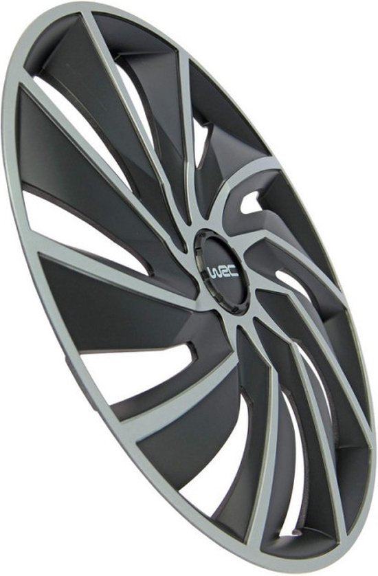 Enjoliveurs WRC 14 pouces - argent/noir - 4 pièces