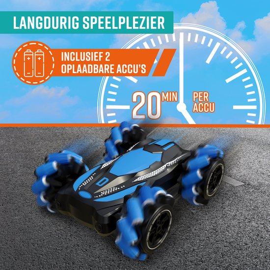 NAPI Controlled Car - RC Stunt Car with 2 Batteries - Toy Car for Boys - Outdoor Toys - Racing Cars - Outdoor Toy Car - Radiographic - Slidestorm