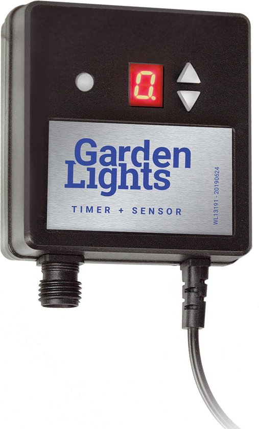 Interrupteur crépusculaire pour lampes de jardin avec minuterie 12v 150 W Noir