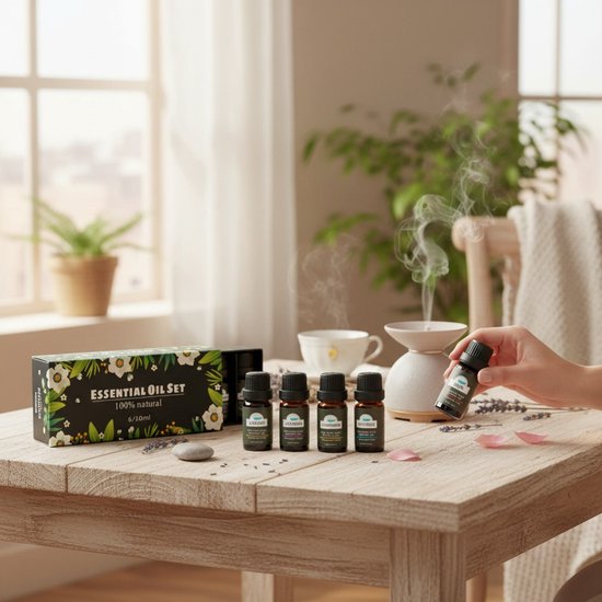 Soft & Silky - Huile essentielle - 6 pièces - 100% naturel - Convient à la peau - Diffuseur - Bain de pieds - Sauna - Essentiel - Parfum - Huile - Huiles