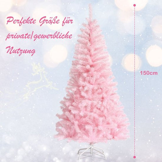 Coast 150 cm sapin de Noël rose avec paillettes colorées