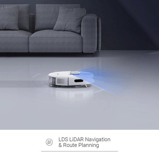 EZVIZ Robot aspirateur et serpillière - RE5 Plus - Contrôle par application - autonettoyant - aspirateur et serpillière