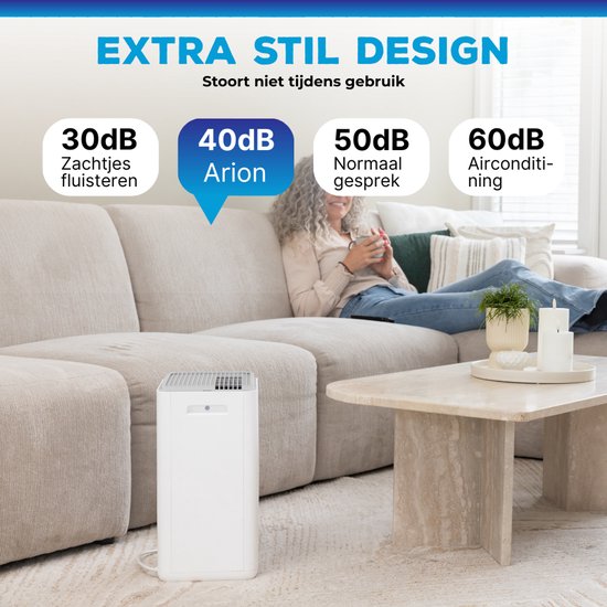 Sofresh déshumidificateur 20 litres par jour - Déshumidificateur et déshumidificateur pour cave, salle de bain, grenier et salon - Blanc