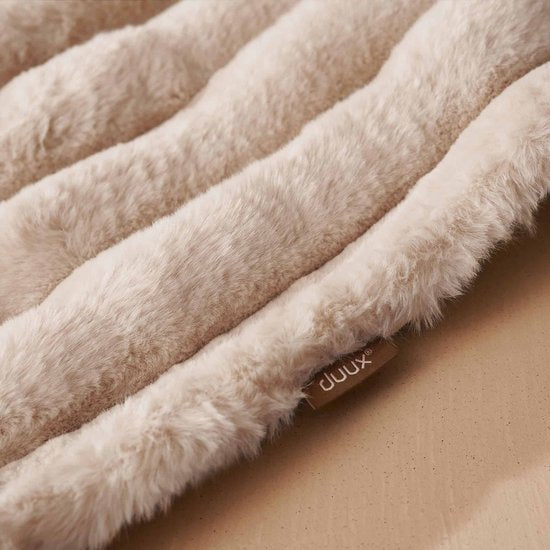 Couverture chauffante électrique rayée Duux Yentl 200x200 cm - 9 positions - Gris