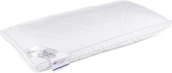 Oreiller Heckettlane - Oreiller en forme de boîte avec rembourrage synthétique - Oreiller antiallergique - 80x80 cm - Pour les dormeurs sur le dos, sur le côté et sur le ventre - 1 pièce