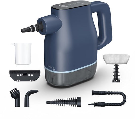 Airsteam S1 Handheld Steam Cleaner - Nettoyeur vapeur puissant de 1350W avec écran tactile - 9 accessoires - Nettoyeur de taches pour canapé, sol et fenêtres - Sécurité enfant - Réservoir d'eau de 400ML