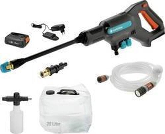 GARDENA AquaClean 24/18V P4A - Nettoyeur haute pression Accu - 24 bar - Premium Set