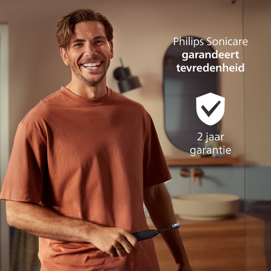 Philips Sonicare 7100 Series - Brosse à dents électrique - Noir - Étui de voyage - Des gencives plus saines - HX7421/01