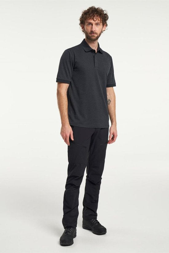 Tenson TXlite Melange Polo 465018060 - Noir - 3XL