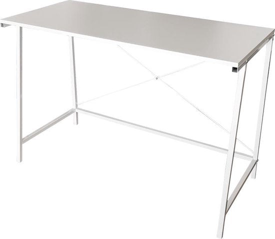 Desk Sturdy - laptop table - computer table - industrial - white