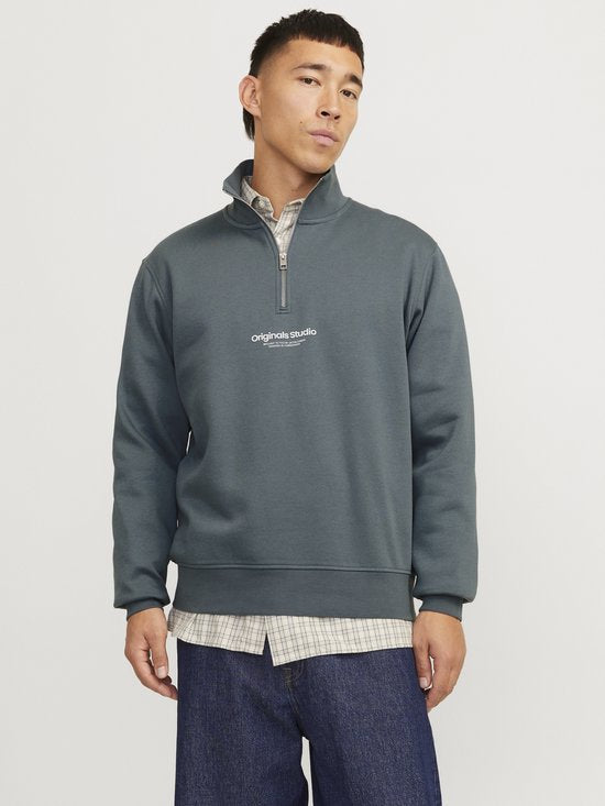 JACK&JONES - JWHVESTERBRO SWEAT QUARTER ZIP HN - Hommes - Pulls
