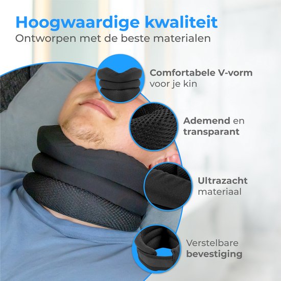 Nuvance - Collier anti-ronflement - Collier anti-ronflement - Oreiller anti-ronflement - Livret inclus - Collier anti-ronflement - Réduit le ronflement - Collier anti-ronflement - Produits anti-ronflement - Meilleur sommeil