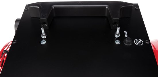 Perel Chauffage électrique à ventilateur 3300W avec thermostat et mode de refroidissement, protection contre la surchauffe IP24, chauffage portable compact pour l'atelier, le garage, la remise ou l'espace industriel