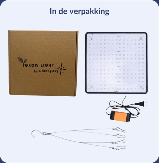 a sunny day LED grow light - lampe de culture - spectre complet - grow & bloom - lampe de culture - lampe de culture à spectre complet - 45 Watt - 30 x 30 cm - 225 LEDs