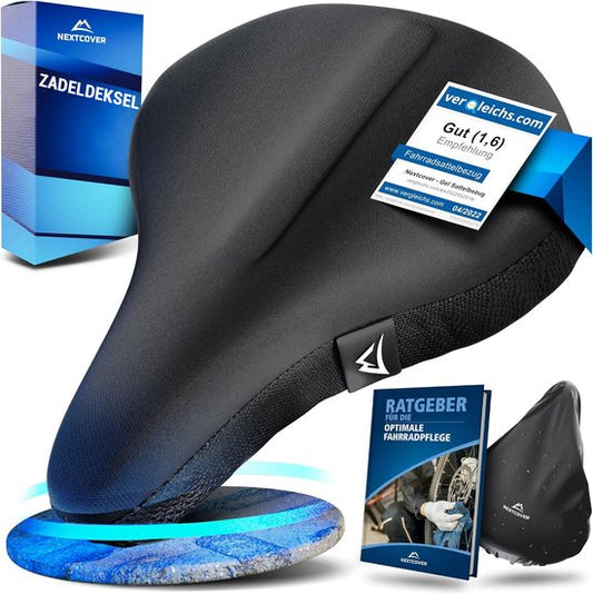 Housse de selle Nextcover vélo - mousse à mémoire de forme - imperméable avec housse de pluie