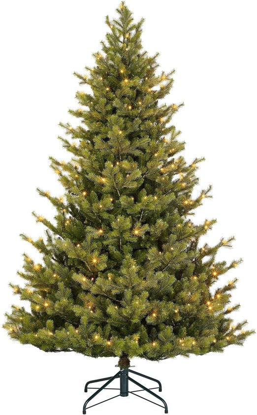 Black Box Trees Clive Artificial Christmas Tree with LED Lights - H215 x Ø142 cm - Vert