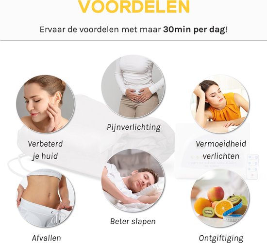 CALMENTA® Couverture infrarouge - Sac de rangement - jusqu'à 80° - 180x80cm - Couverture infrarouge - Télécommande - Thérapie infrarouge - Fibromyalgie - Couverture chauffante - Anti-douleur - Couverture électrique - Couverture de sauna