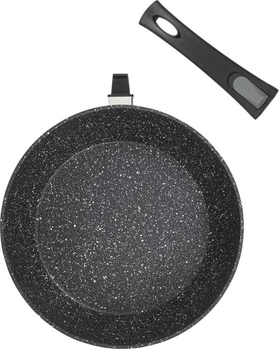 Resto Leo Casserole - Ø26 cm - Aluminium forgé - Revêtement antiadhésif Pfluon 4 couches - Plaque à induction - Convient au four jusqu'à 200°C (sans poignée)