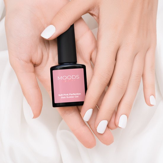 Moods Gellac BIAB - Builder in a Bottle - BIAB Nail Builder Gel - Nude Pink - HEMA & TPO Free