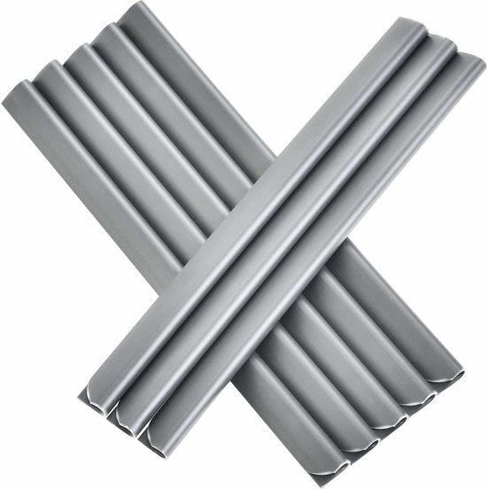 Bandes d'intimité en PVC - 3 pièces - 35 mètres - Gris - Clips de fixation inclus