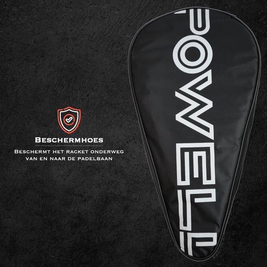Raquette de Padel POWELL - Drop shape - 3K Carbon - avec housse