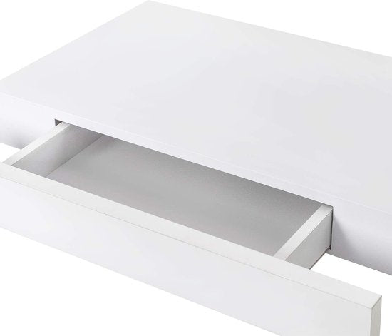Rootz Wall Regal - Etagère murale - Rangement flottant - Organisateur monté - Rebord décoratif - Présentoir - Blanc - 40x5x25 cm