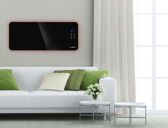 alpina Electric Convector Heater 2000W - Panneau chauffant à température réglable - Fonction minuterie