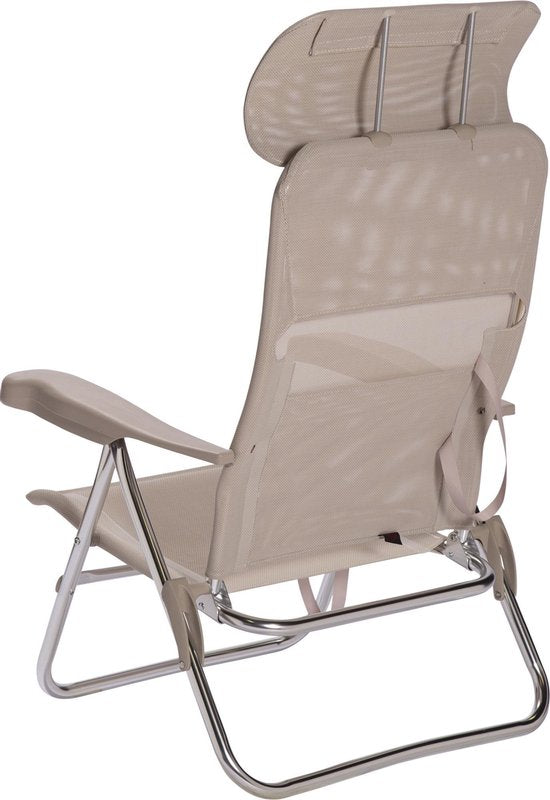 Crespo - Chaise de plage - AL/205 - Compact - Gris clair