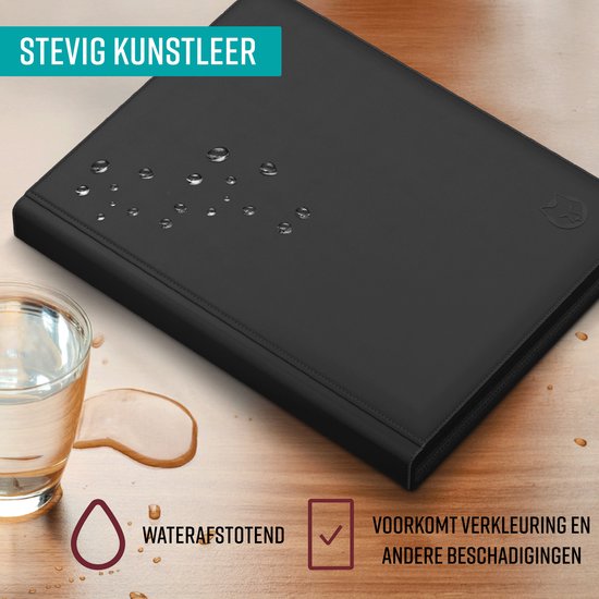 Reliure Toploader pour 282 cartes - Toploaders de collection de qualité supérieure avec fermeture éclair - Reliure pour cartes à collectionner - 9 poches - Faux cuir - Noir