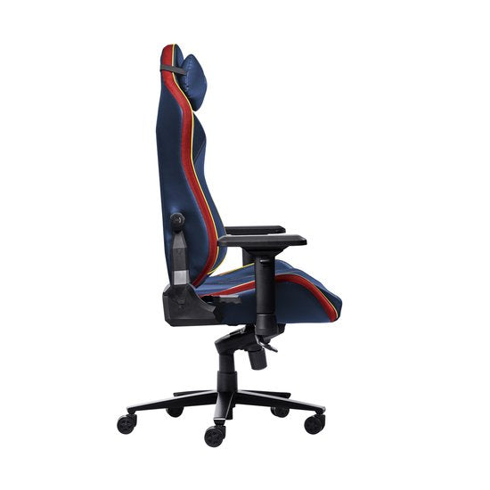 Trust GXT 721SM Ruya Pro Superman Edition - Premium Gaming Chair - Coussin pour la nuque - Support dorsal réglable - Hauteur réglable - Dossier et accoudoirs réglables - Superman Blue