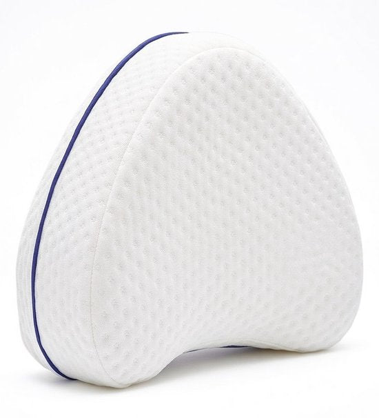 Oreiller de genou Sleeptight pour le lit - Oreiller de sommeil latéral - Oreiller de jambe - Oreiller de genou orthopédique anti-douleur - Dormeurs latéraux - Mousse à mémoire de forme - 25 cm