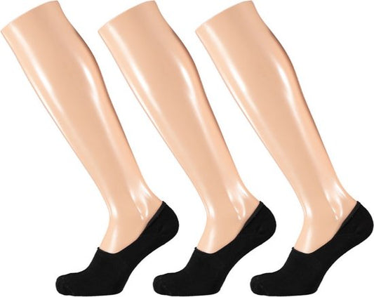 Apollo 3 paires de chaussettes basses No Show - Chaussettes basses - 46 - Noir