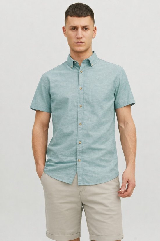 Jack & Jones - Chemises Hommes Summer Short Sleeve - Vert - Taille XL