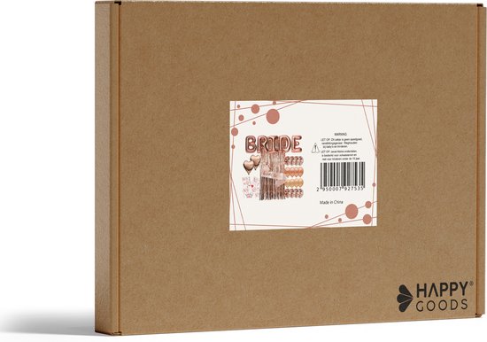 Happy Goods Bride to Be Decorations - Balloons & Accessories - 38 Pieces - Bachelorette Party Woman - Bride to Be Sash - Team Bride - Bachelorette Party - Slingers