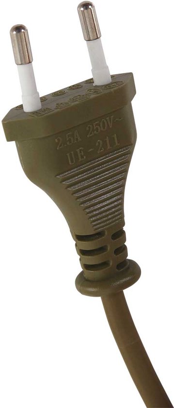 Mexlite lampadaire Bella - bronze - métal - 45 cm - douille E27 - 3406BR