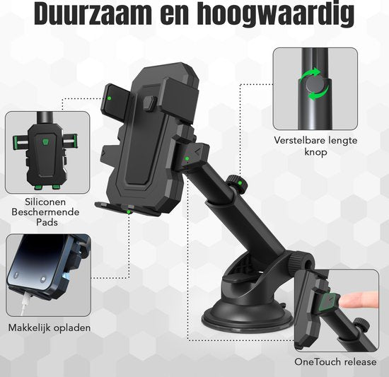 Supports de téléphone Support de téléphone de voiture avec ventouse Support GSM pour fenêtre ou tableau de bord - Noir