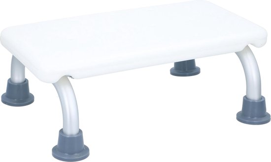 Vivamore Marchepied de bain - max 150 kg - 40 x 31 x 14,5 cm - Blanc