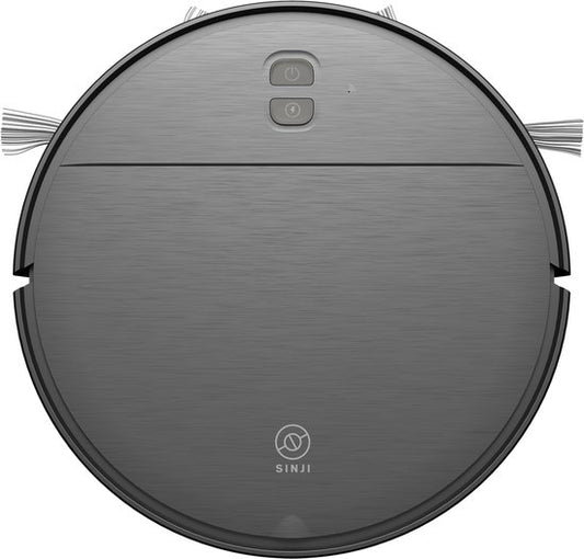 Sinji Robot aspirateur avec fonction balayage et station de recharge - Aspirateur sans fil - Animaux - Gyroscopique - Smart App