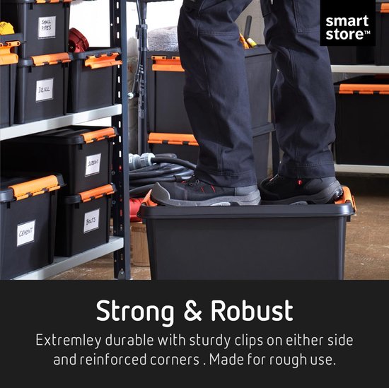 SmartStore - Pro 45 Boîte de stockage 50 litres - Polypropylène - Noir