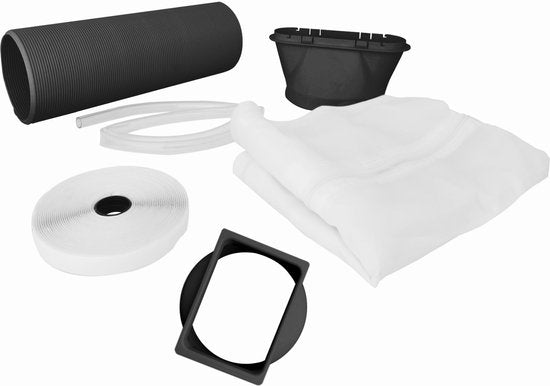Tomado TMA9002B - Climatiseur mobile - Fonction 3 en 1 - Minuterie - Kit d'étanchéité de fenêtre - 9000 BTU - 80 m3 - Noir