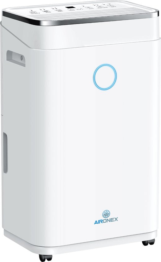Déshumidificateur 20L - Aironex - 20 litres par jour - Prévient les moisissures - Silencieux - Blanc