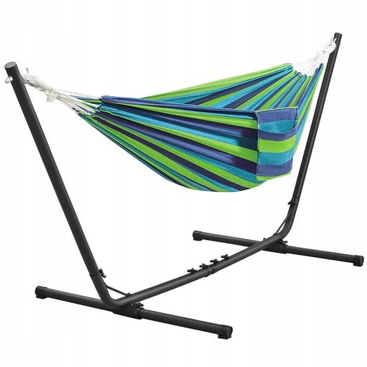 Yaheetech Hamac avec cadre multicolore pour 2-3 personnes, Max 205 kg