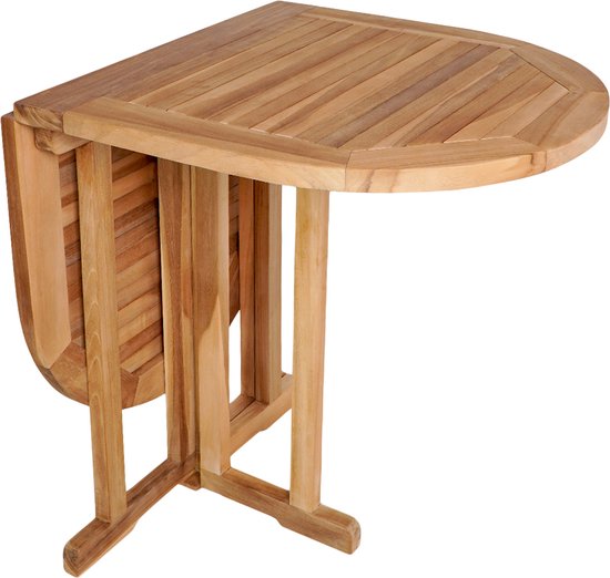 House Nordic Balcony Table Huelva Teak Foldable