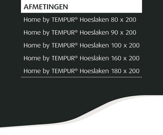 Home by TEMPUR® Topper Fitted Sheet - Nature - 90 x 200 x 9 cm - coton égyptien - drap-housse sans repassage - convient au sèche-linge